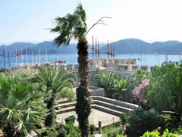 Ancient castle in marmaris turkey — Stock Photo, Image