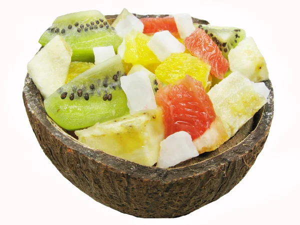 Salada de frutas tropicais — Fotografia de Stock