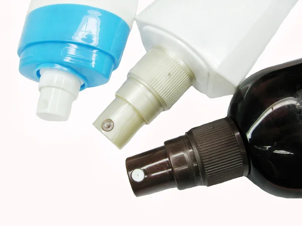 Plastové postřikovače láhev rozprašovače — Stock fotografie