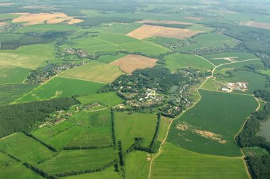 Earth view out of plane clipart