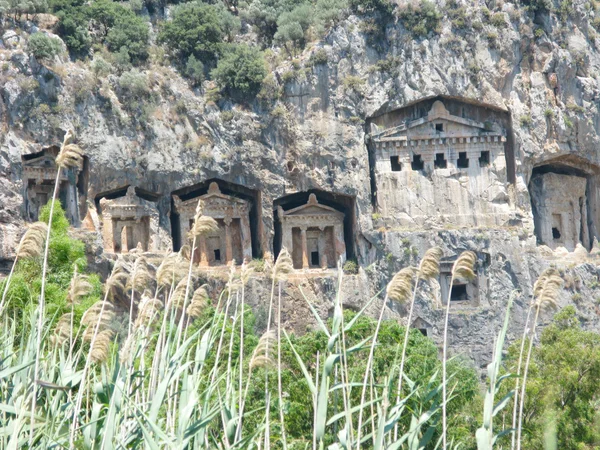 Antiche tombe in Turchia — Foto Stock