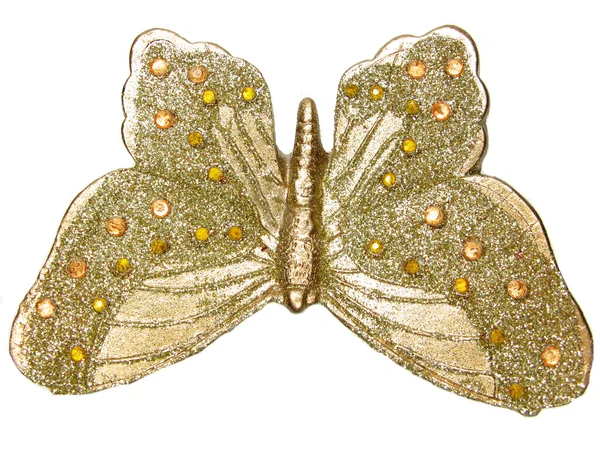 Lembrança de brinquedo borboleta de bronze — Fotografia de Stock
