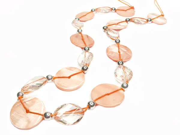 Perline di gioielli arancioni — Foto Stock