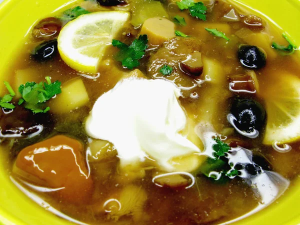 茸と野菜のスープ — ストック写真