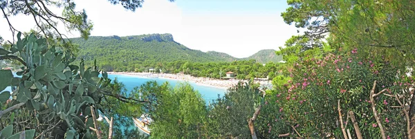 Paisaje de playa panorama kemer resort pavo — Foto de Stock