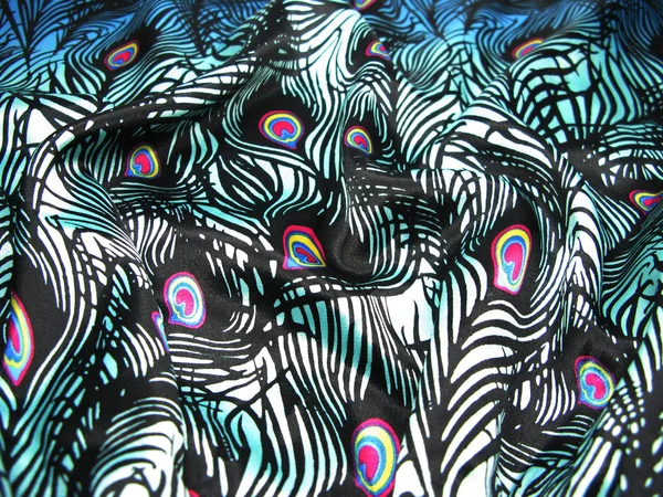 Satén pavo real textura abstracta fondo —  Fotos de Stock