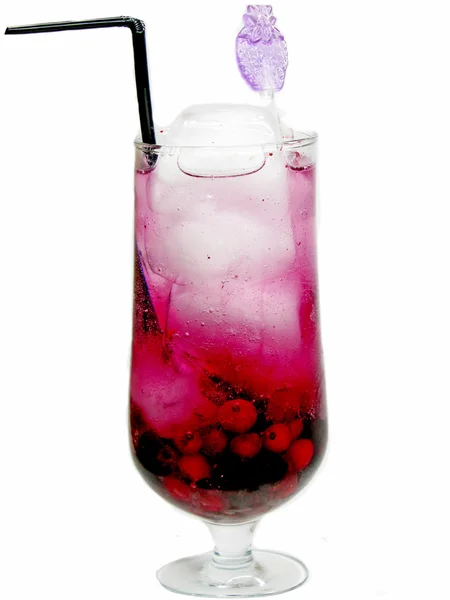 Gyümölcs lé hideg ital bogyókkal — Stock Fotó