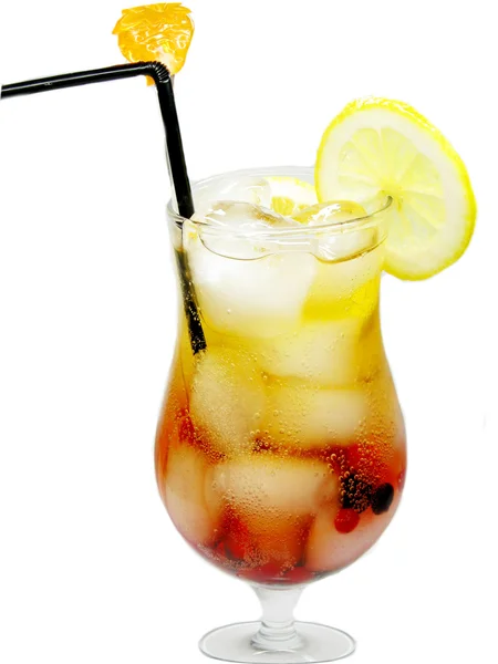 Ovocný nápoj studený koktejl s plody — Stock fotografie