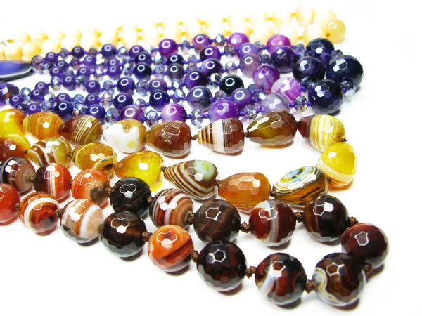 Grupo de perlas semipreciosas — Foto de Stock