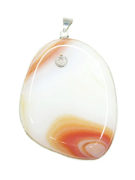 Semigem Chalcedoon hanger sieraden — Stockfoto