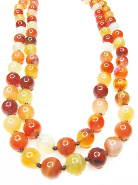Perles semi-précieuses lumineuses bijoux — Photo