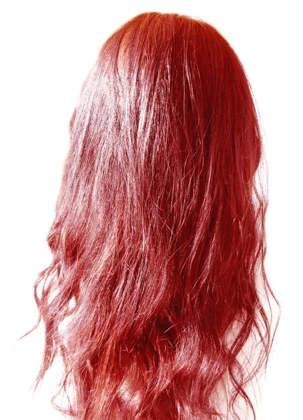 Red long hair curles — Stock Photo, Image