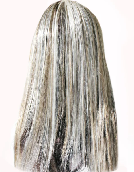 Destaque textura do cabelo cabeça humana — Fotografia de Stock