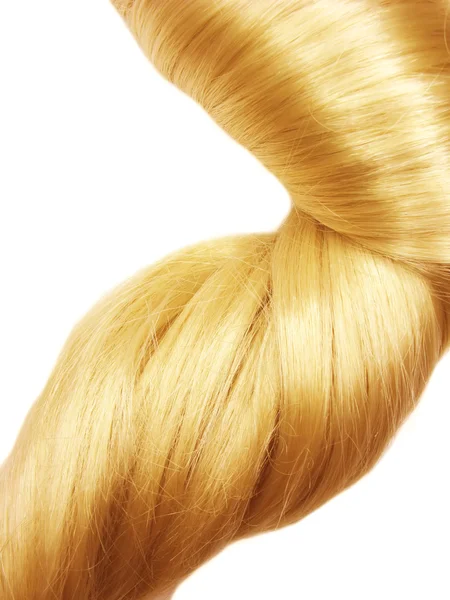 Noeud de cheveux blonds sniny texture — Photo