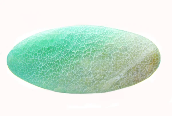 Okrągły zielony agat Afryki mineralnych — Zdjęcie stockowe
