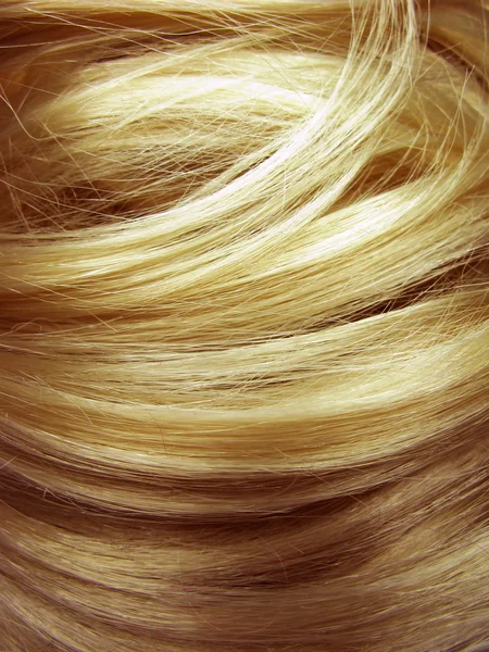 Tmavě blond vlasy textury pozadí — Stock fotografie