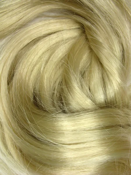 Blond hair wave texture background — Stock Photo, Image