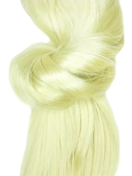 Lśniące włosy blond węzeł — Zdjęcie stockowe