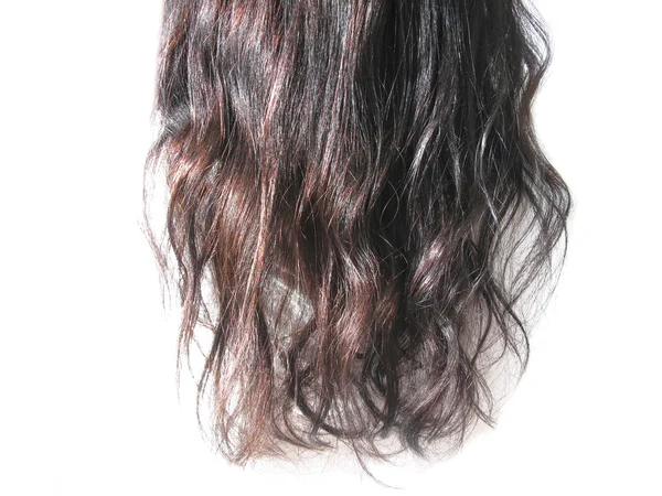 Cachos de cabelo preto — Fotografia de Stock