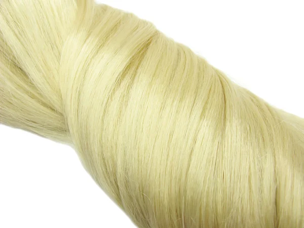 Blond cabelo onda textura fundo — Fotografia de Stock