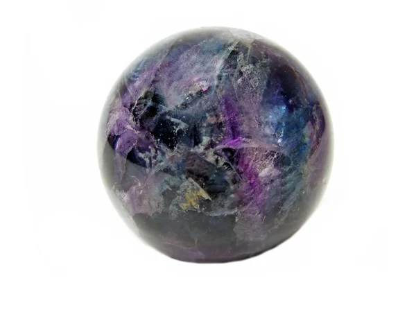 Round fluorite mineral crystal — Stok fotoğraf