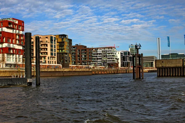 Ciudad portuaria de Hamburgo — Foto de Stock
