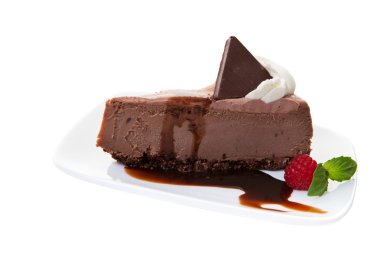 Chocolate cheesecake clipart