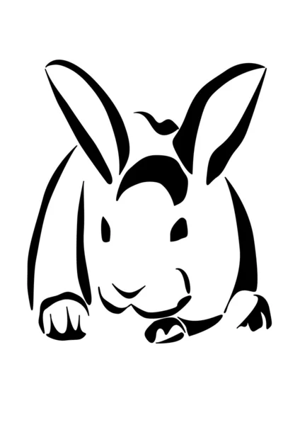 Kaninchen. Symbole . — Stockvektor