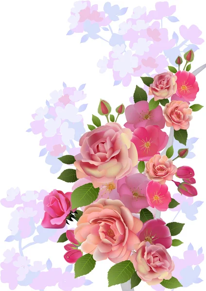 Весенний букет цветов — стоковый вектор