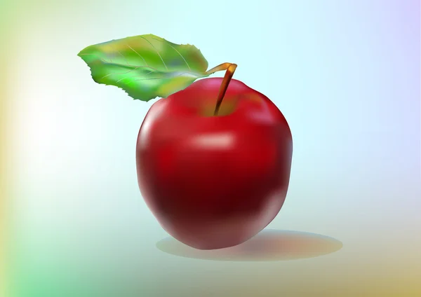 苹果是世界美味水果之一 . — 图库矢量图片