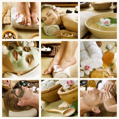 Spa Procedures. Day-spa clipart