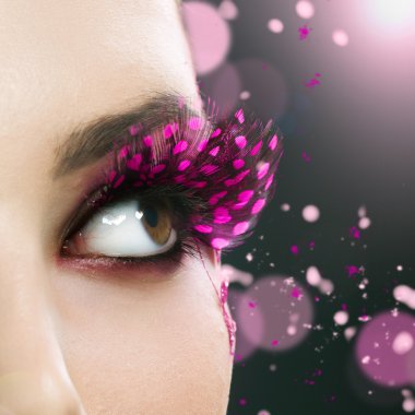 Beautiful Fashion Holiday Makeup clipart