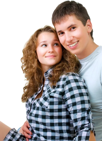 Gesundes junges Paar im Porträt — Stockfoto