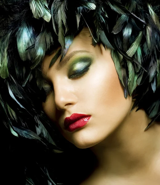 Mode kunst portret. make-up — Stockfoto