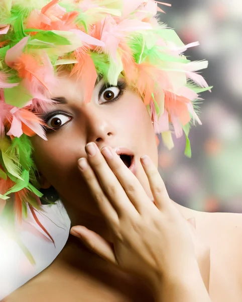 Surprised Funny Girl — Stock Photo, Image