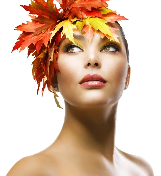 Maquiagem de beleza de outono — Fotografia de Stock