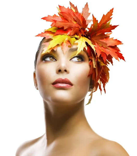 Макіяж осінь краси — стокове фото