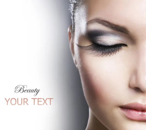 Schöne Mode Luxus Make-up — Stockfoto