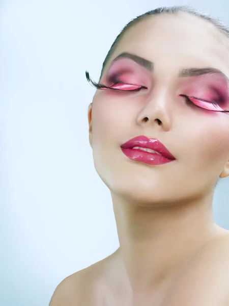 Hermoso maquillaje de moda creativa — Foto de Stock