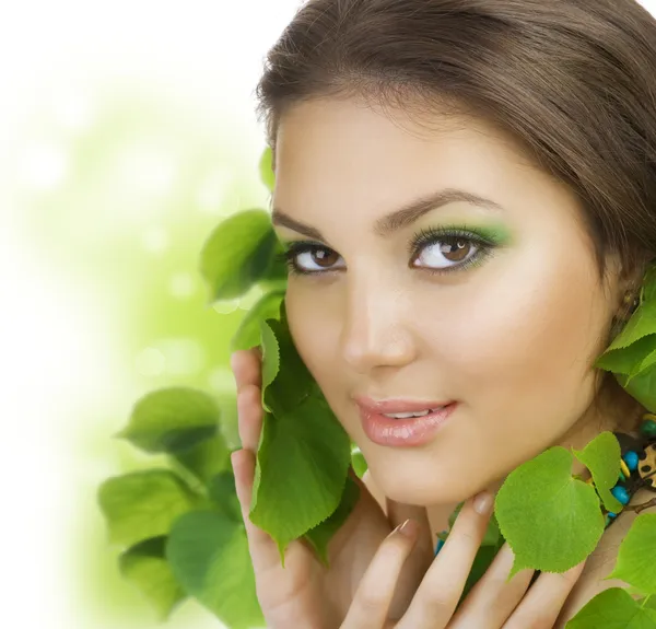 Spring Beauty Outdoors. Perfect Skin Stock Image