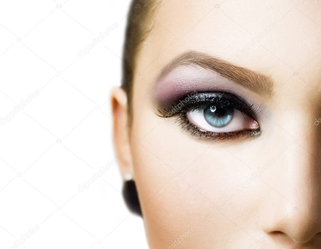 Cara De Mulher Bonita Com Maquiagem Imagem de Stock - Imagem de