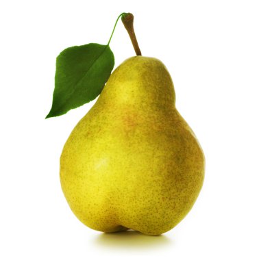 Pear over white clipart