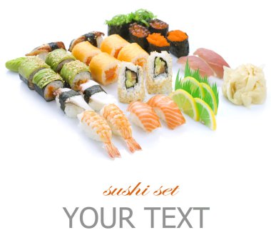 Different Sushi And Rolls clipart