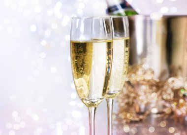 Christmas Champagne clipart