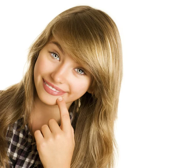 Retrato de chica adolescente — Foto de Stock