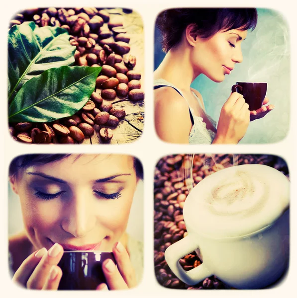 Coffee collage.Art Design — Stock Photo, Image
