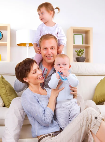 Happy Family with kids — Stock Photo, Image