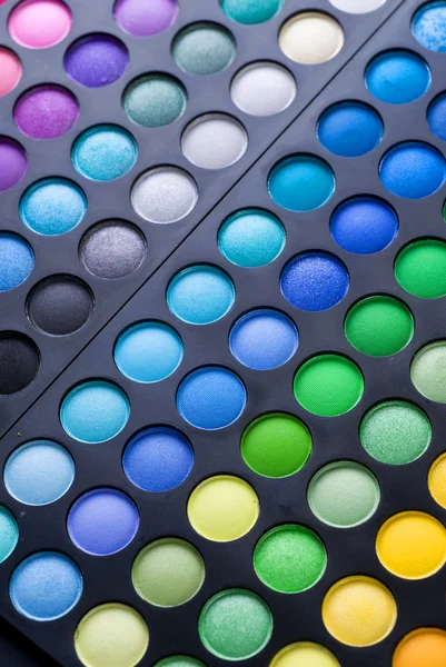Trucco. Set ombretto multicolore professionale — Foto Stock