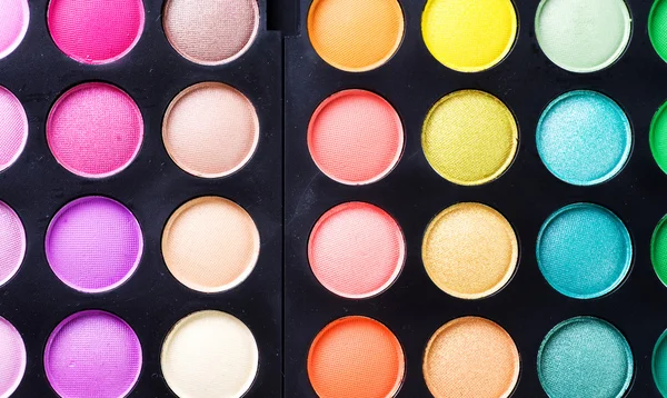 Make-up. professionele multicolor oogschaduw palet — Stockfoto