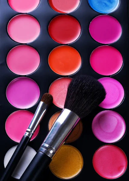 Maquillage. Set professionnel multicolore — Photo